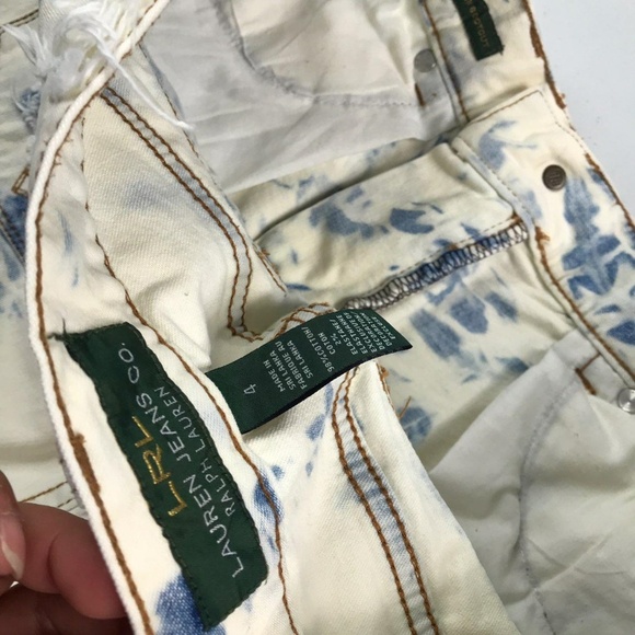 LRL RALPH LAUREN -  Cut-off Ripped Shorts Sz4 Ins 3.5 - Picture 8 of 8